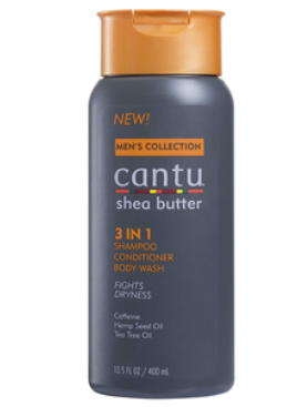 Cantu Men's 3 IN 1 Shampoo, Conditioner & Body Wash 13.5oz