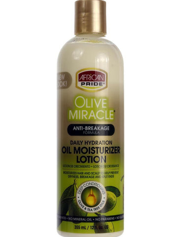 African Pride Olive Miracle Moisturizer Lotion, 12oz