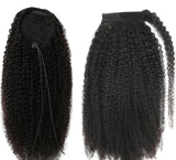 Afro Kinky Curly Human Hair Ponytail