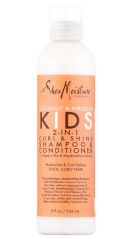 Shea Moisture Coconut & Hibiscus Kids 2-in-1 Shampoo & Conditioner 8 oz