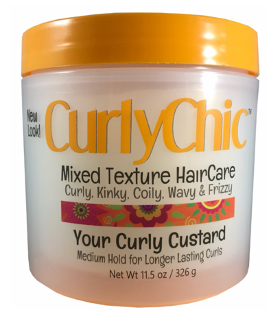Curly Chic Your Curly Custard Medium Hold For Longer Lasting Curls 11.5 oz