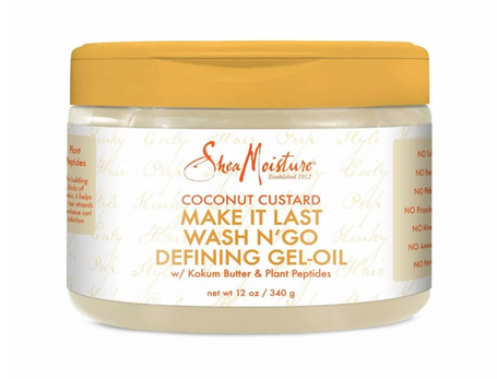 Shea Moisture Coconut Custard Make It Last Wash N' Go Defining Gel-Oil 12 oz