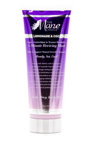 The Mane Choice Pink Lemonade & Coconut Super Antioxidant & Texture Beautifier 5-minute Reviving Mask 8 oz