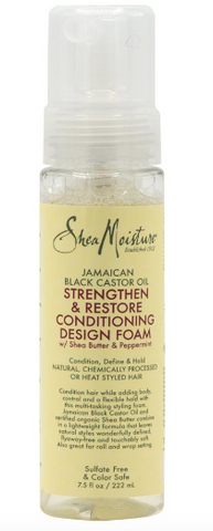 Shea Moisture Jamaican Black Castor Oil Strengthen & Restore Conditioning Design Foam 7.5 Oz