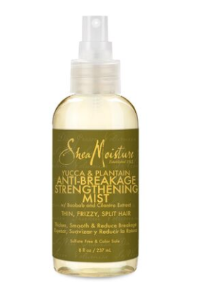 Shea Moisture Yucca & Plantain Anti-breakage Frizz-free Shine Mist 8 Oz