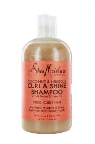 Shea Moisture Coconut & Hibiscus Curl & Shine Shampoo 13 oz