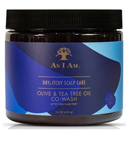 As I Am Dry & Itchy Scalp Care Olive & Tea Tree Oil Co-Wash 16 oz