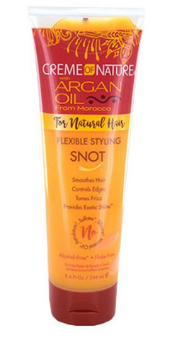 CREME OF NATURE Argan Oil Flexible Styling Snot Gel [X-Hold] (8.4oz)