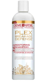 Creme Of Nature Argan Oil Plex Breakage Defense Step 2 Restoring Shampoo 12oz