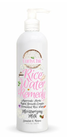 Curly Chic Rice Water Remedy Moisturizing Milk 12 Oz