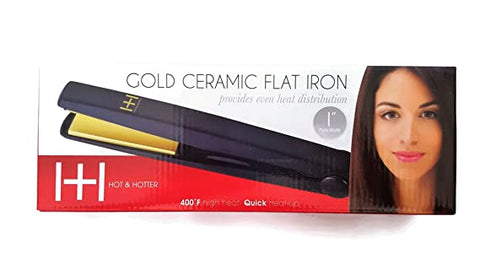 Hot & Hotter Gold Ceramic Flat Iron 1"