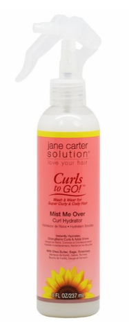 Jane Carter Solution Curls To Go! Wash & Wear Curl Hydrator Mist Me Over 8 Fl Oz