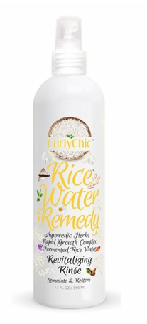 Curly Chic Rice Water Remedy Revitalizing Rinse 12 Oz